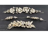 Bijuterie masivă pentru cap, 3 piese