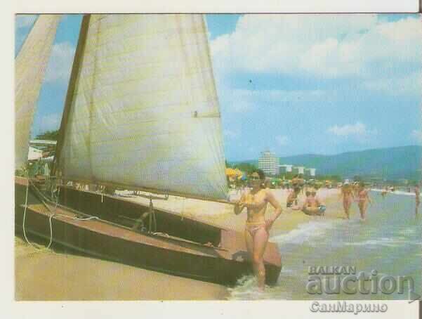 Card Bulgaria Sunny Beach The beach 3 ** Card Bulgaria Sunny Beach The beach 3 **