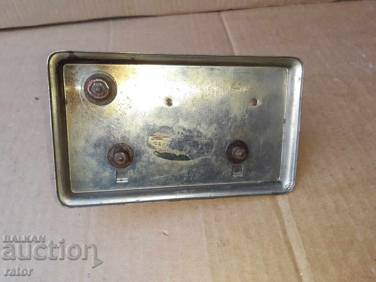 Παλαιός μεταλλικός επιτραπέζιος ημεροδείκτης, ημερολόγιο Γερμανίας DRGM - 7