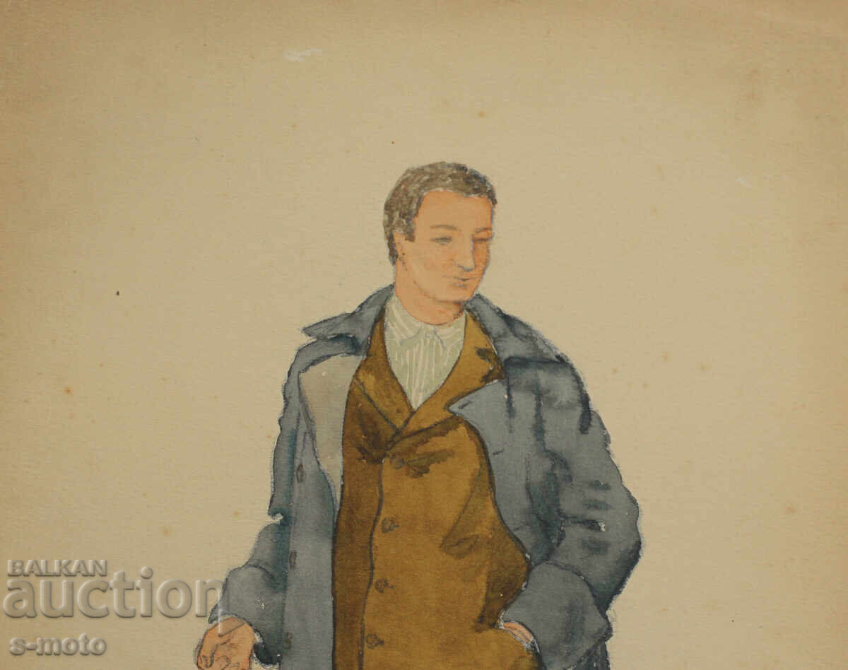 Delivery of Painting scenography by José Sancha ''Septemvriitsi'' 1954