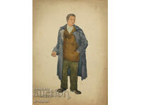 Painting scenography by José Sancha ''Septemvriitsi'' 1954