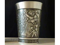 Cană, halbă din cositor cu Dionis, Bachus, 300 ml