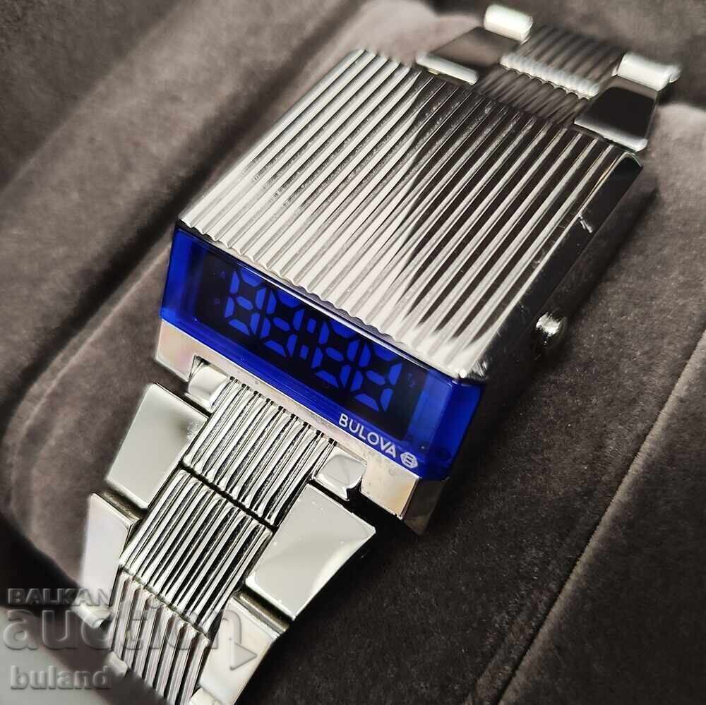 Auction Bulova Computron Digital Steel Men's Watch Bulova Auction Bulova Computron Digital Steel Men's Watch Bulova