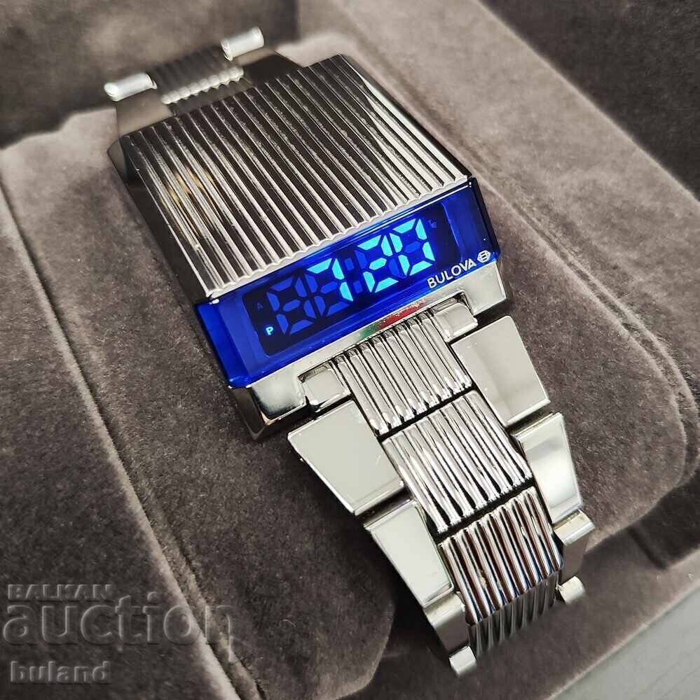 Bulova Computron Digital Steel Men's Watch Bulova Bulova Computron Digital Steel Men's Watch Bulova