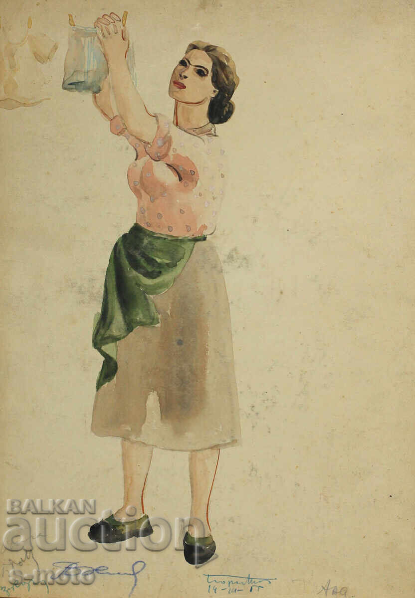 Πίνακας σκηνογραφίας Χοσέ Σάντσα ''Σημείο Πρώτο'' 1956 με τιμή 400.00 BGN | € 204.52 Πίνακας σκηνογραφίας Χοσέ Σάντσα ''Σημείο Πρώτο'' 1956 με τιμή 400.00 BGN | € 204.52