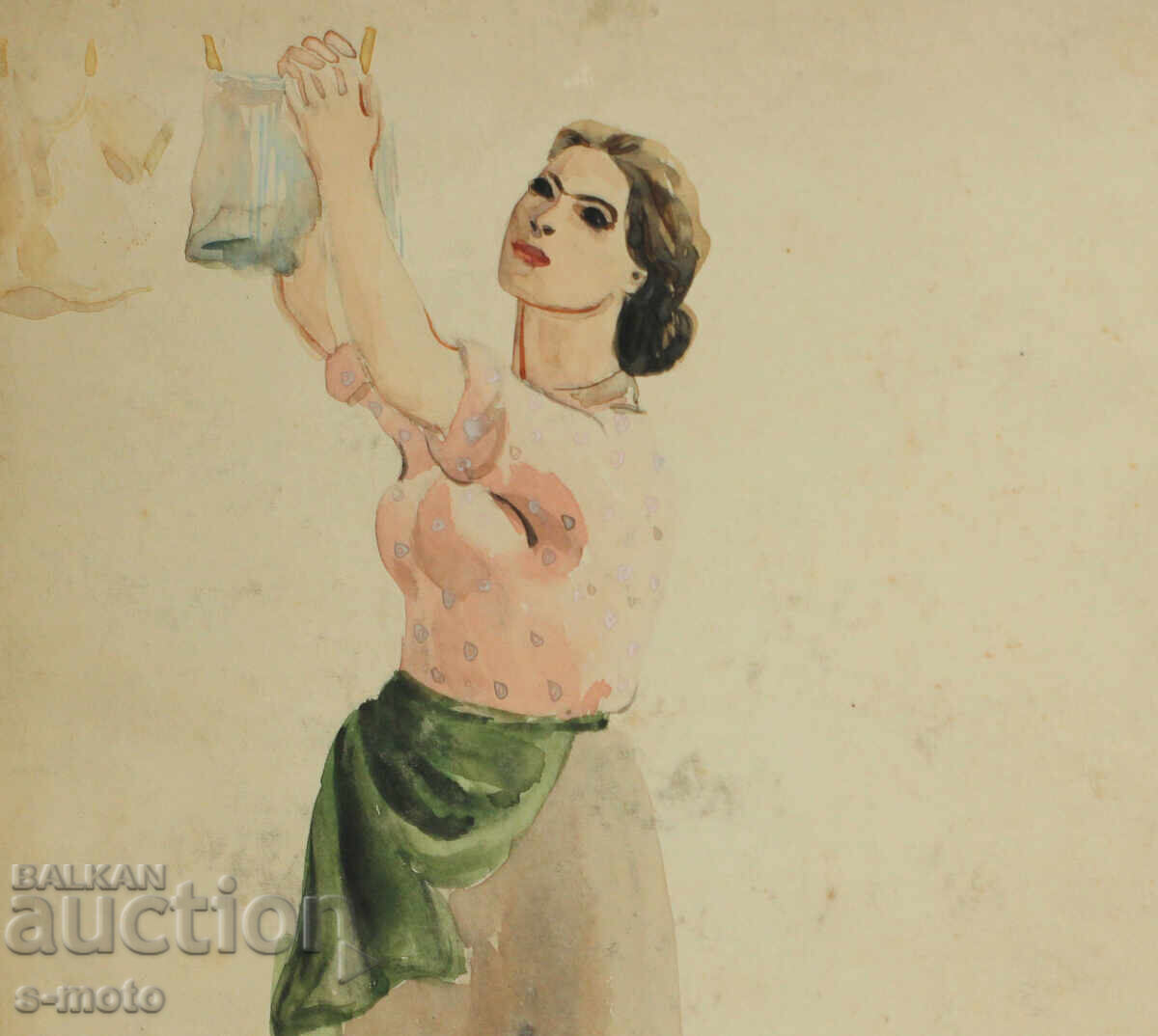 Παράδοση Πίνακας σκηνογραφίας Χοσέ Σάντσα ''Σημείο Πρώτο'' 1956 Παράδοση Πίνακας σκηνογραφίας Χοσέ Σάντσα ''Σημείο Πρώτο'' 1956