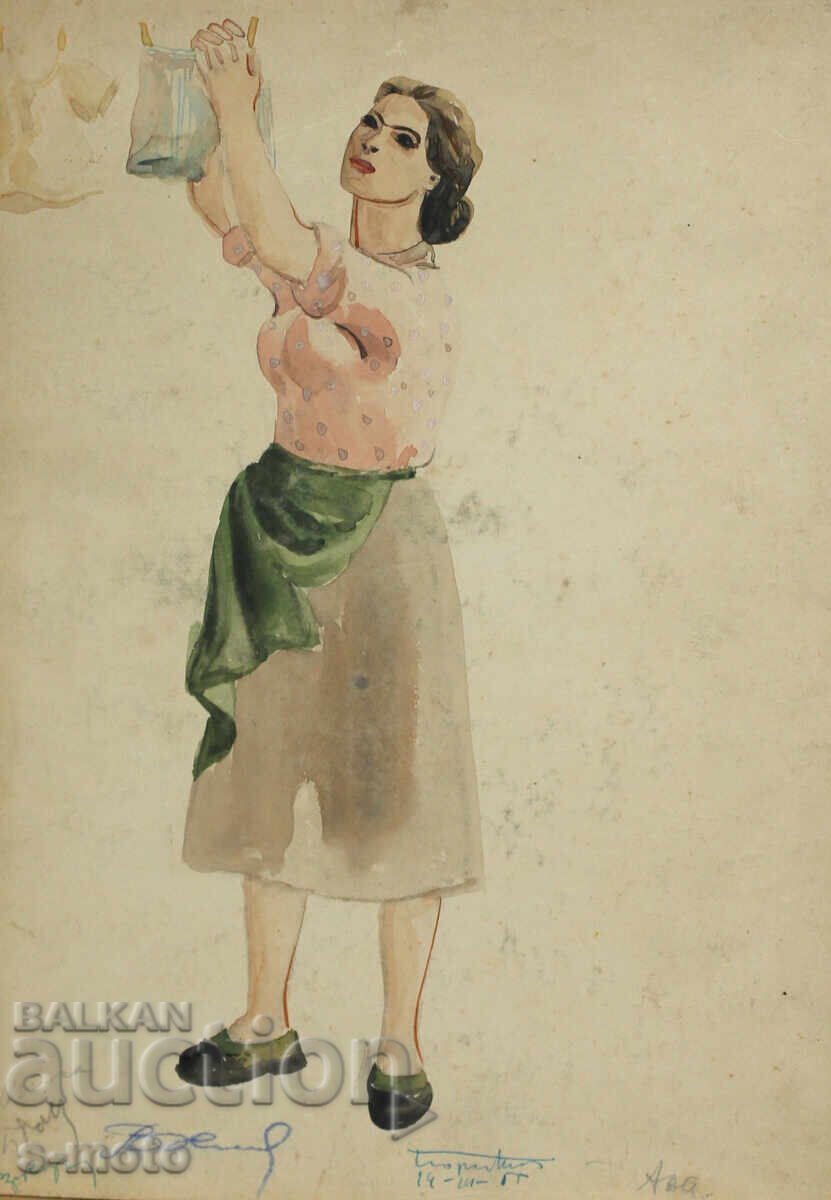 Πίνακας σκηνογραφίας Χοσέ Σάντσα ''Σημείο Πρώτο'' 1956 Πίνακας σκηνογραφίας Χοσέ Σάντσα ''Σημείο Πρώτο'' 1956