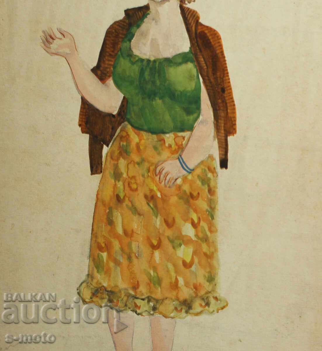 José Sancha (1908 - 1994) watercolor painting 1956 - 5 José Sancha (1908 - 1994) watercolor painting 1956 - 5