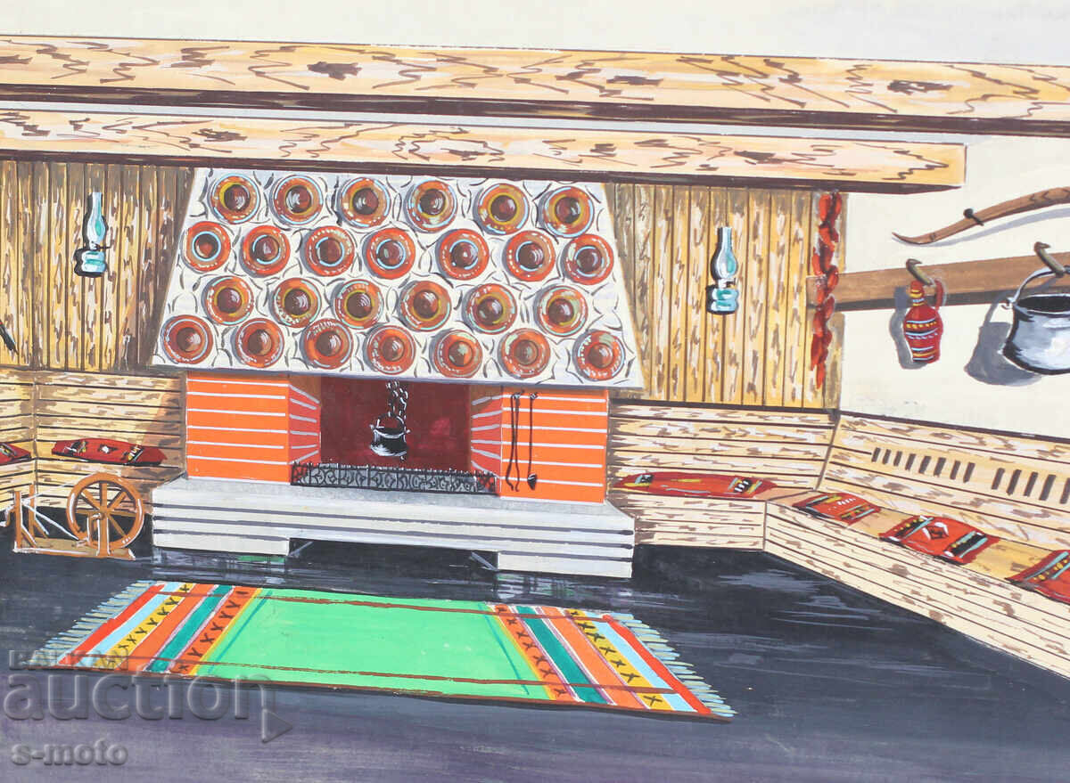 Έργο γκουάς σκηνογραφία εσωτερικού χώρου Ασέν Παπάζοφ - 5