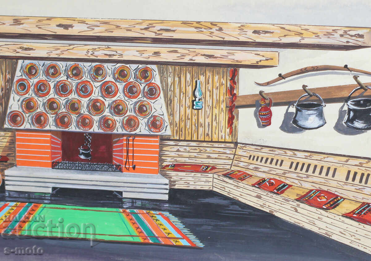 Έργο γκουάς σκηνογραφία εσωτερικού χώρου Ασέν Παπάζοφ - 6