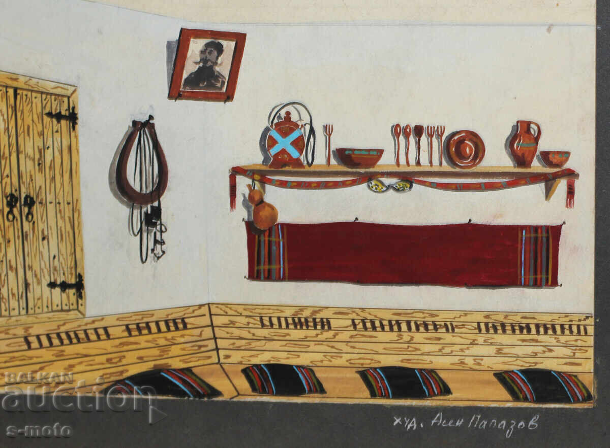 Картина гваш сценография интериор Асен папазов - 5