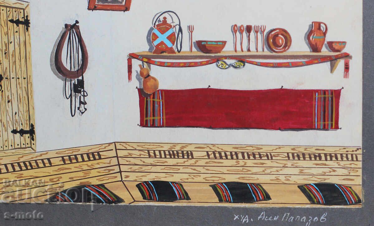 Картина гваш сценография интериор Асен папазов - 6