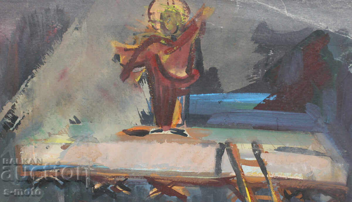 Доставка на Картина гваш сценография интериор