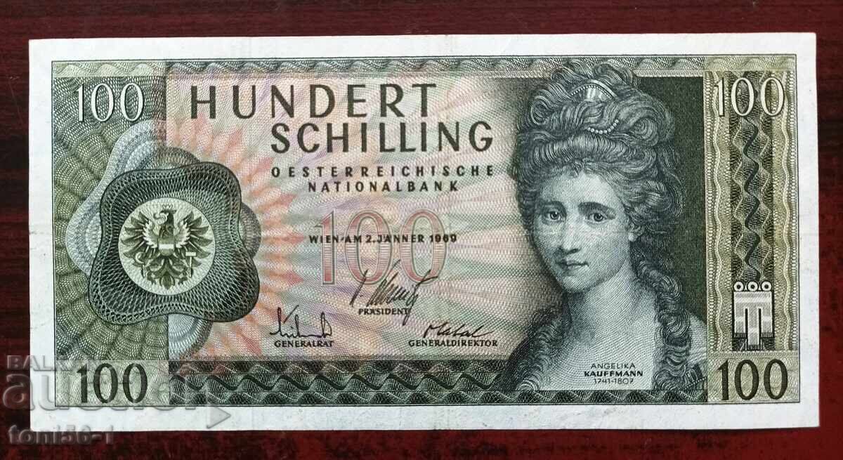 Австрия 100 шилинга 1969 - I издание