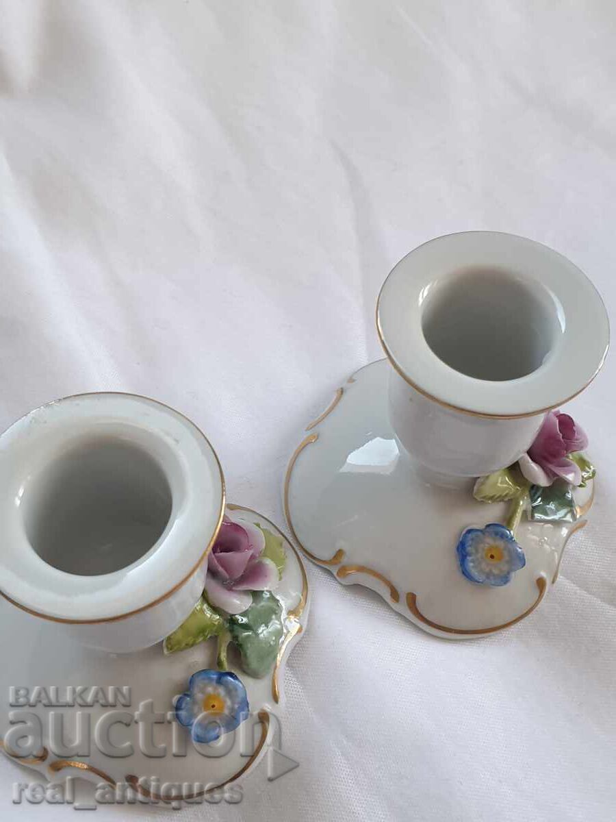 Porcelain Candle Holders - 5