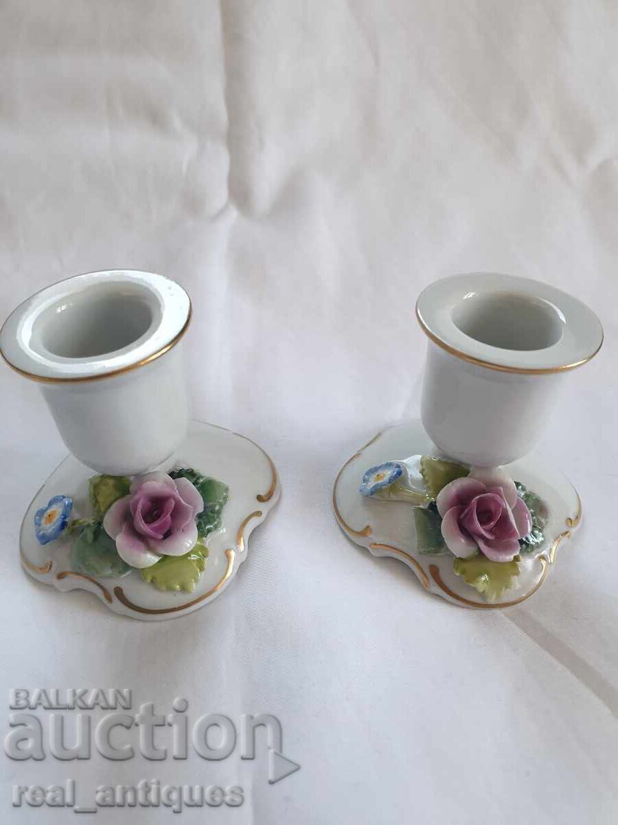Porcelain Candle Holders