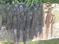 Lot de foarfece vechi, 14 bucăți