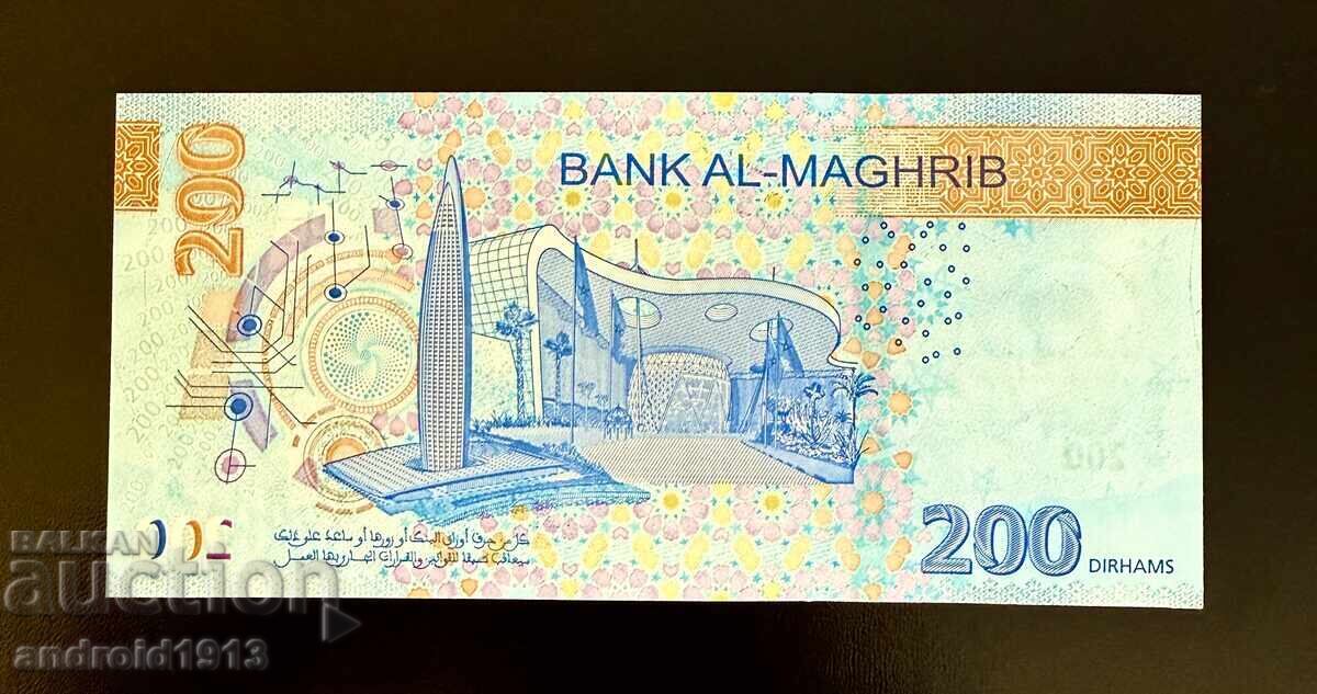 МАРОКО - 200 ДИРХАМА 2023, Р-82, UNC с цена € 24.98 | 48.86 лв.