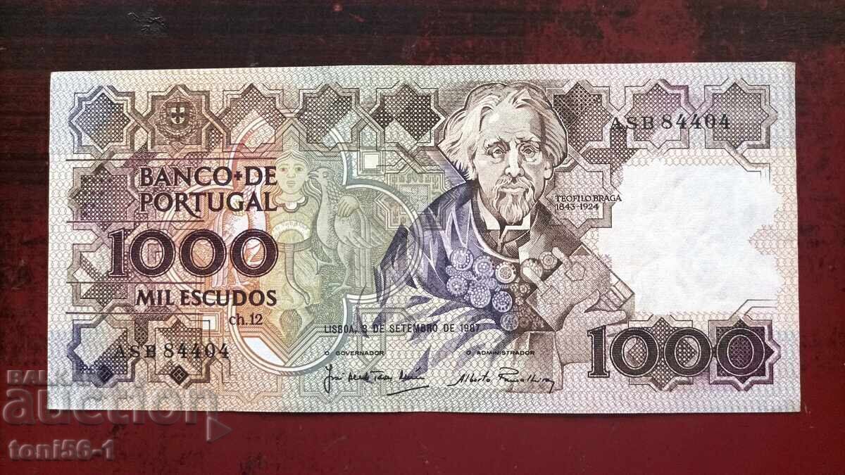 Πορτογαλία 1000 εσκούδος 1987 UNC Πορτογαλία 1000 εσκούδος 1987 UNC
