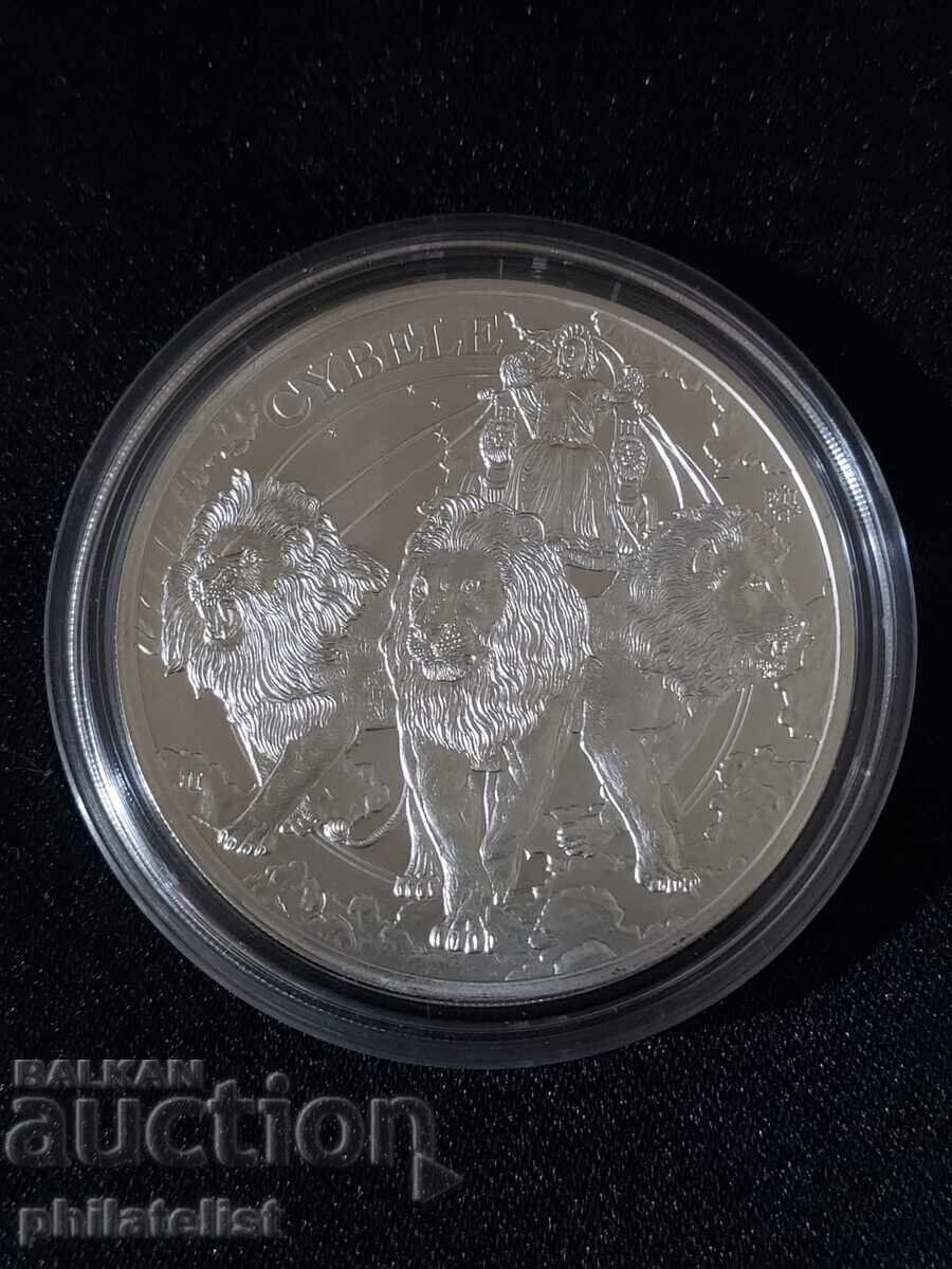 Saint Helena 2024 - 1 Pound - Cybele and the Lions 1 OZ Silver with price 113.00 BGN | € 57.78 Saint Helena 2024 - 1 Pound - Cybele and the Lions 1 OZ Silver with price 113.00 BGN | € 57.78