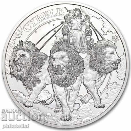 Saint Helena 2024 - 1 Pound - Cybele and the Lions 1 OZ Silver - 5 Saint Helena 2024 - 1 Pound - Cybele and the Lions 1 OZ Silver - 5