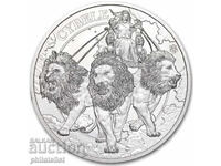Saint Helena 2024 - 1 Pound - Cybele and the Lions 1 OZ Silver