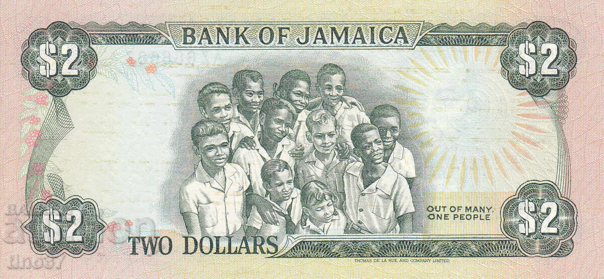 Auction  tino37 - JAMAICA - 2 DOLLARS - 1986 - XF