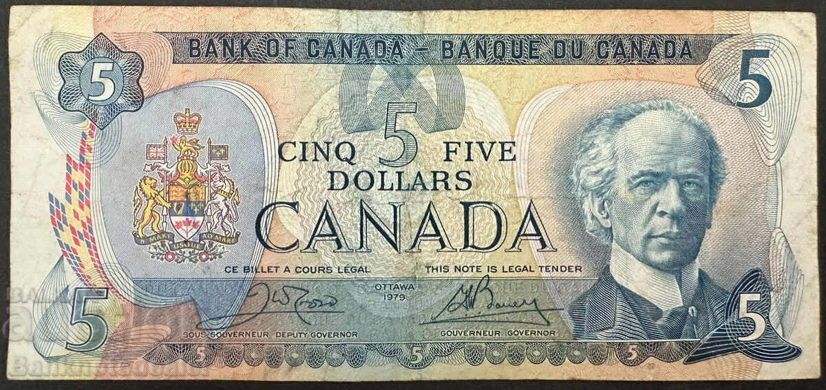 Canada 5 Dolari 1979 Pick 87 Ref 1720
