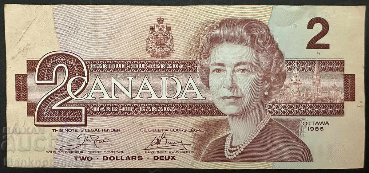 Καναδάς 2 Δολάρια 1986 Pick 93 Ref 0400