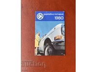 Ημερολόγιο Κρατική Λοταρία 1980