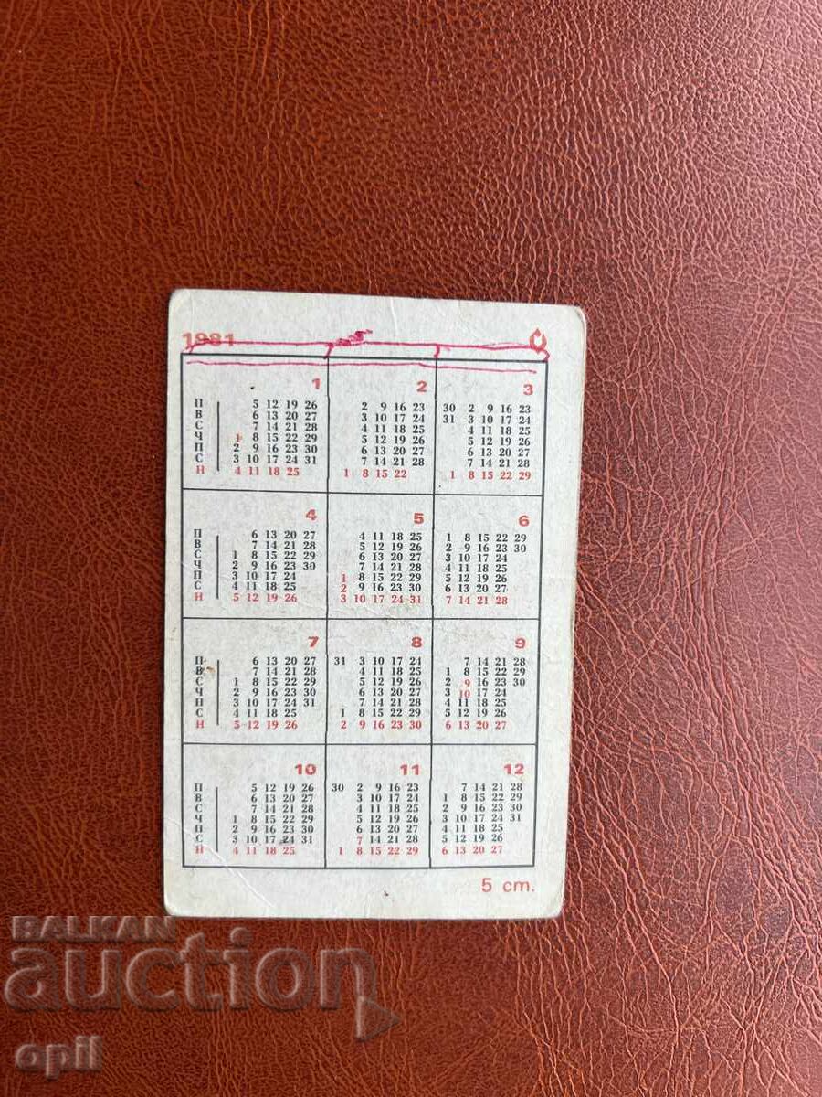 Ημερολόγιο Buggy 1981 με τιμή 0.50 BGN | € 0.26