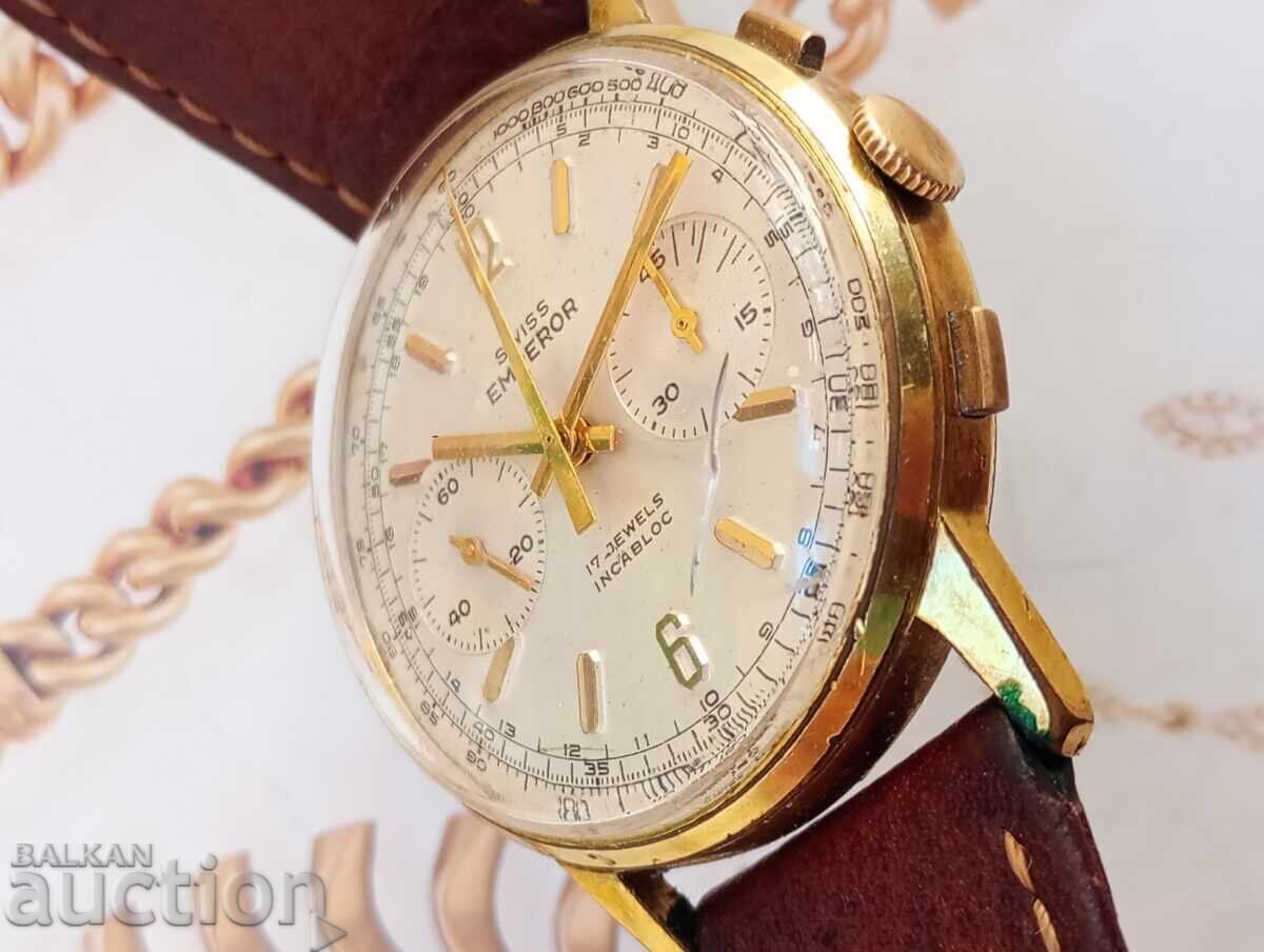 Vintage Swiss Emperor - Chronograph 1950s - 6