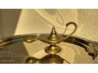 Αρωματική λάμπα, μπρούτζινη με πλούσια διακόσμηση