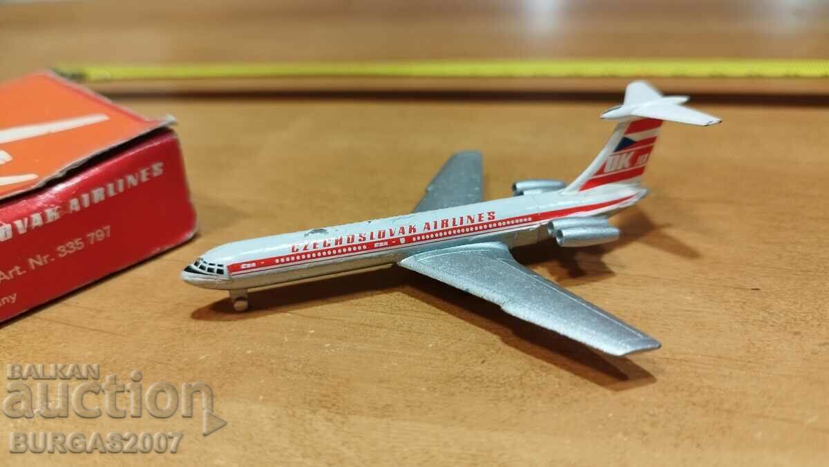 Auction  Airplane model IL 62, Schuco, Made in Germany, 1980s.