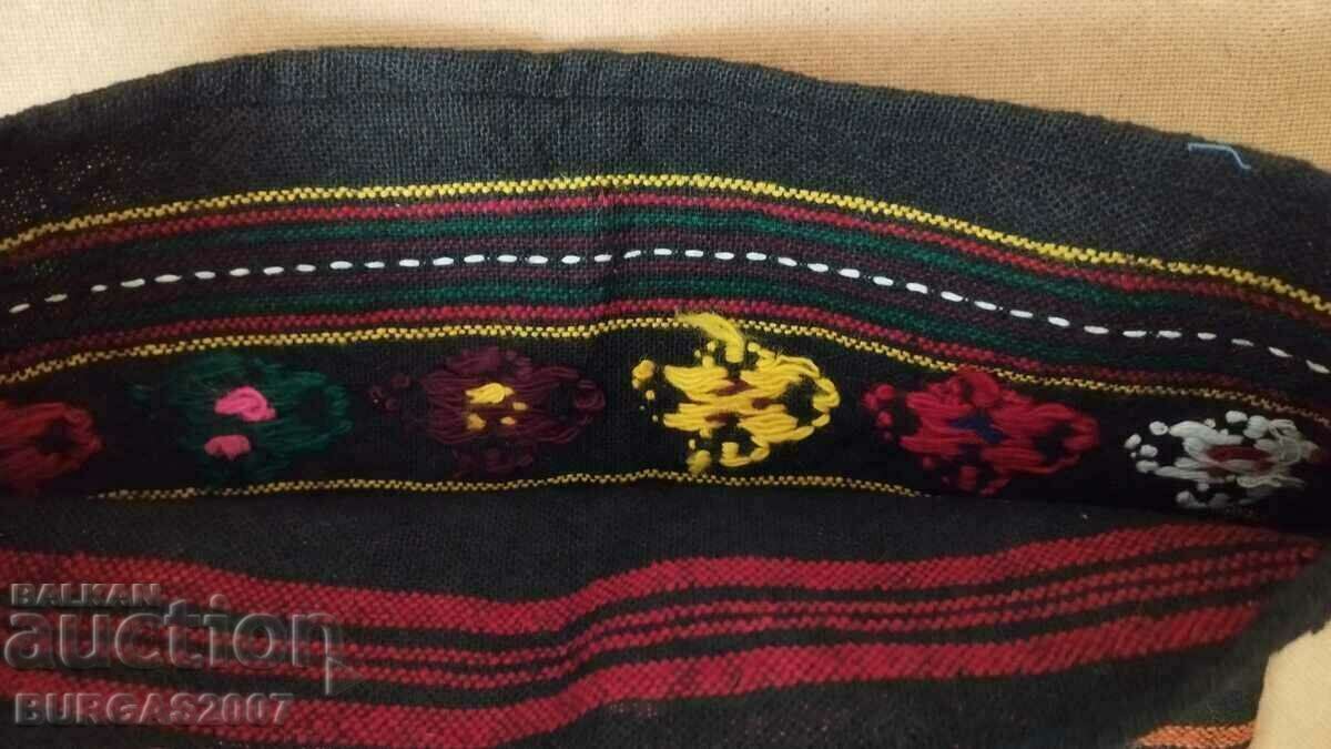 Old woven, embroidered case or shepherd's bag - 1 - 5