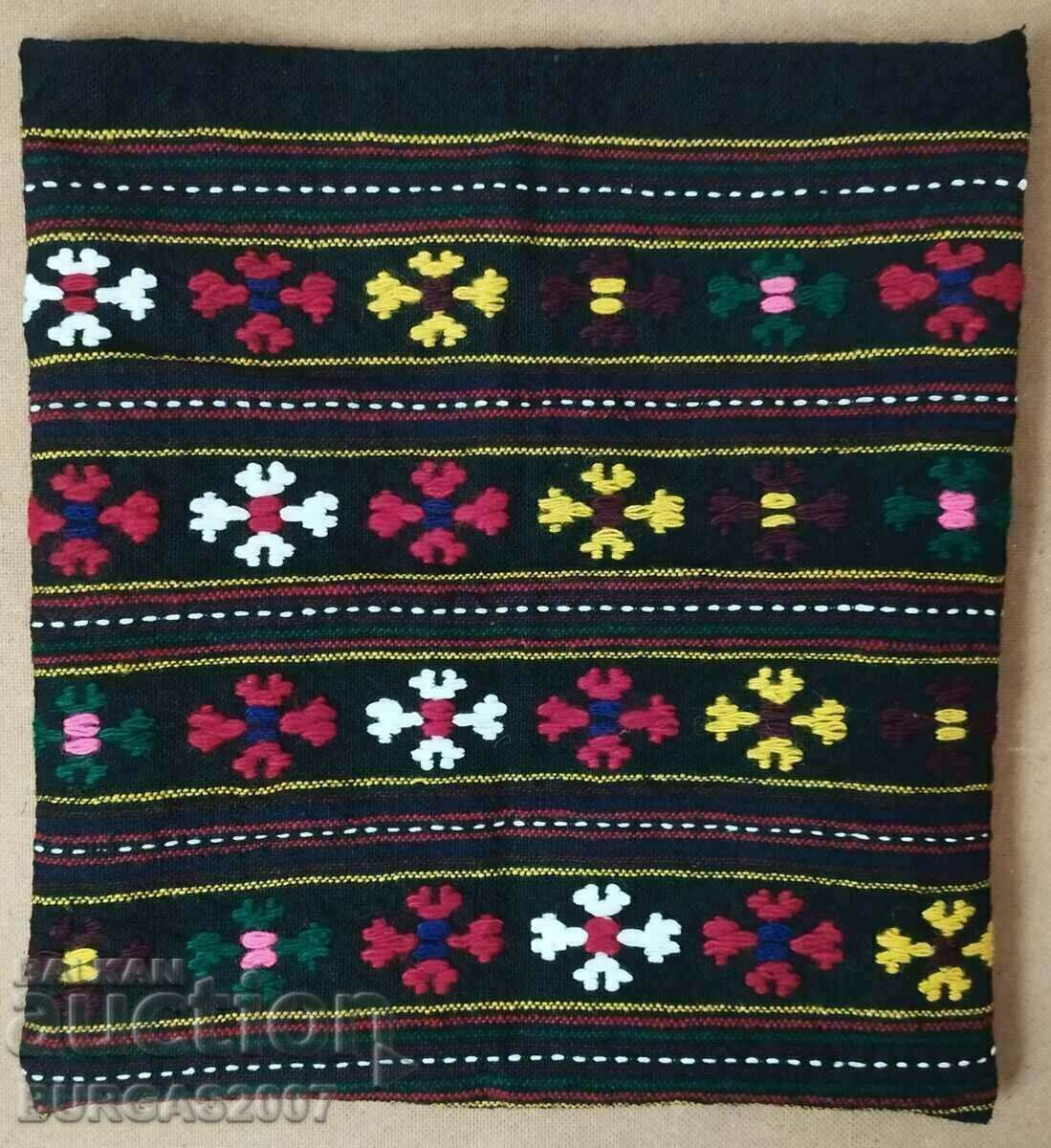 Old woven, embroidered case or shepherd's bag - 1