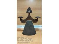 Old metal candlestick, USSR