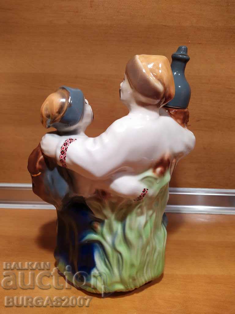 Old porcelain figure, bottle, Cossacks with price 70.00 BGN | € 35.79 Old porcelain figure, bottle, Cossacks with price 70.00 BGN | € 35.79