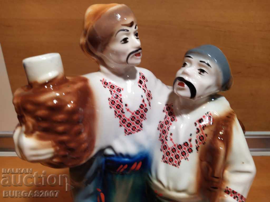 Delivery of Old porcelain figure, bottle, Cossacks Delivery of Old porcelain figure, bottle, Cossacks