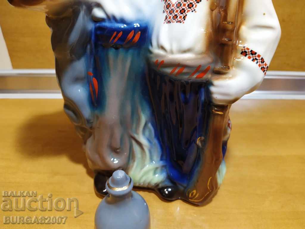 Old porcelain figure, bottle, Cossacks - 5 Old porcelain figure, bottle, Cossacks - 5