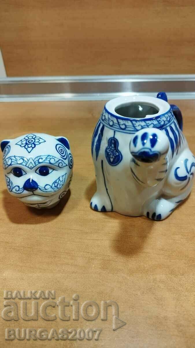 Porcelain teapot, cat - 5 Porcelain teapot, cat - 5