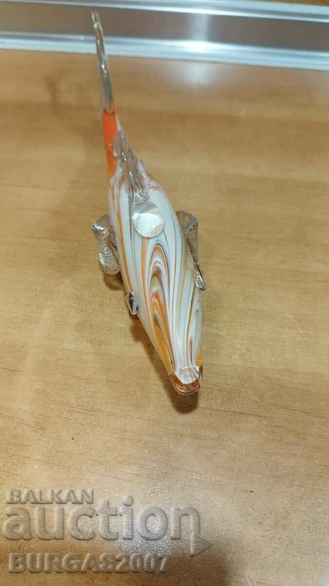 Auction Old glass fish, murano Auction Old glass fish, murano