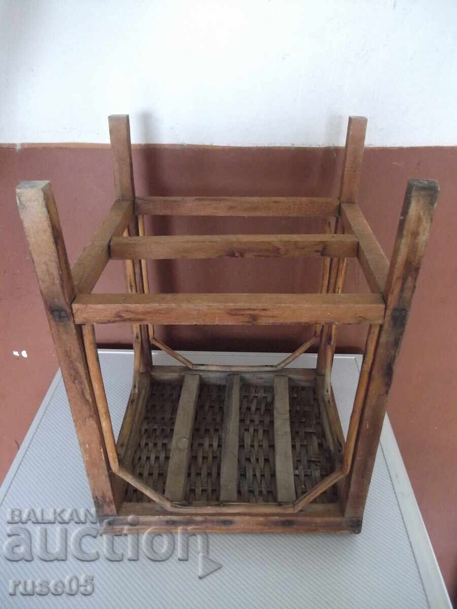 Τραπέζι ξύλινο πλεχτό παλιό - 6