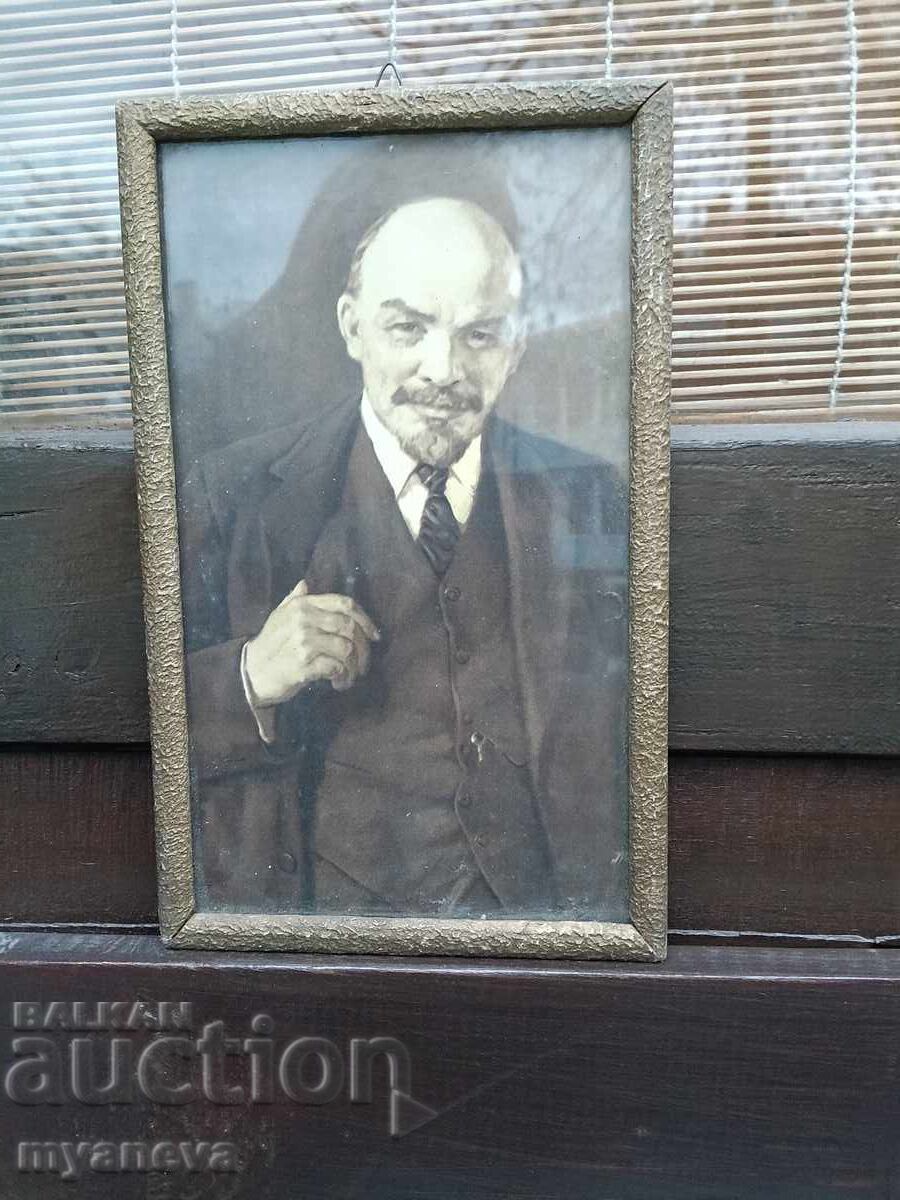 Λένιν, παλιά φωτογραφία από την ΣΟΣΙΑΛΙΣΜΟ σε ξύλινο πλαίσιο με τιμή € 10.23 | 20.01 BGN
