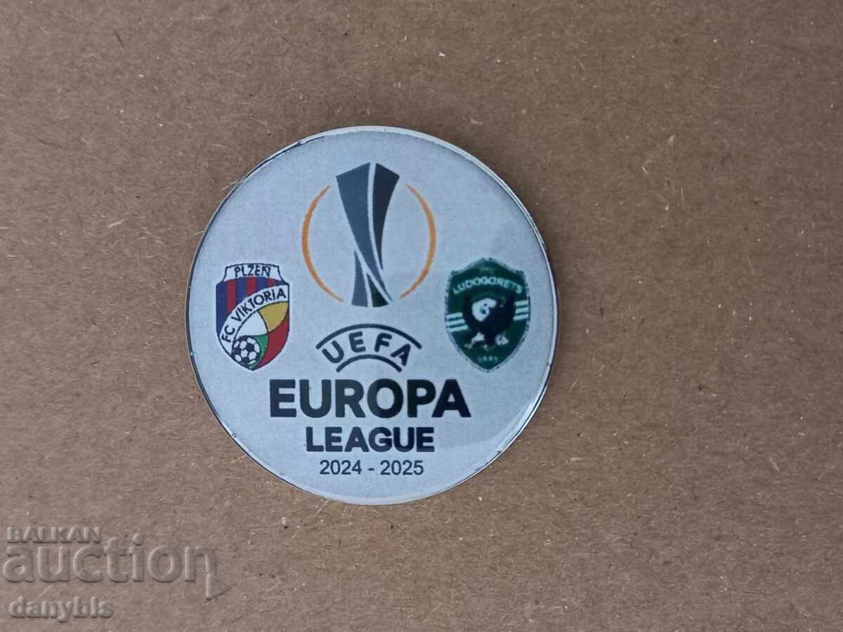 Emblemă de fotbal - Ludogoreț - Viktoria Plzeň 2024/25 Emblemă de fotbal - Ludogoreț - Viktoria Plzeň 2024/25