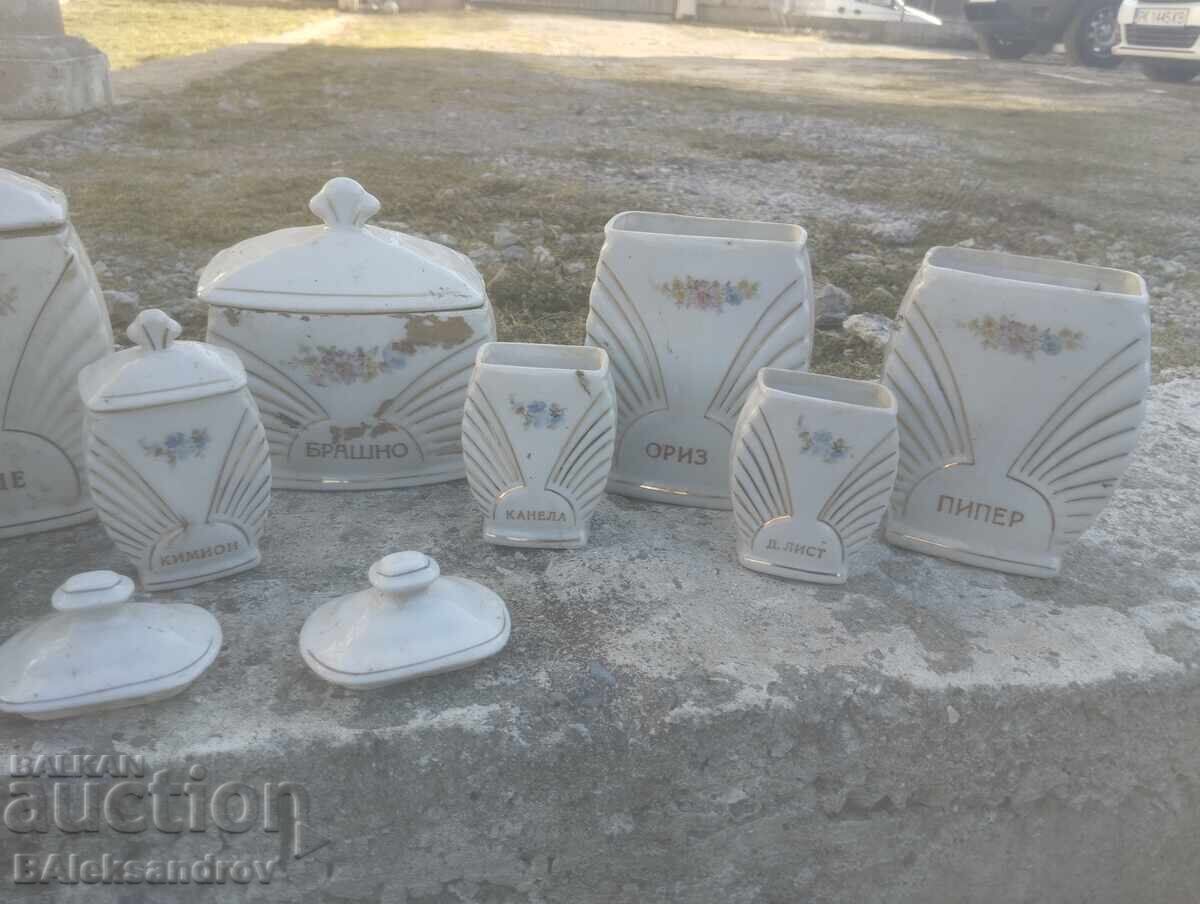 Lot of porcelain spice jars - 6