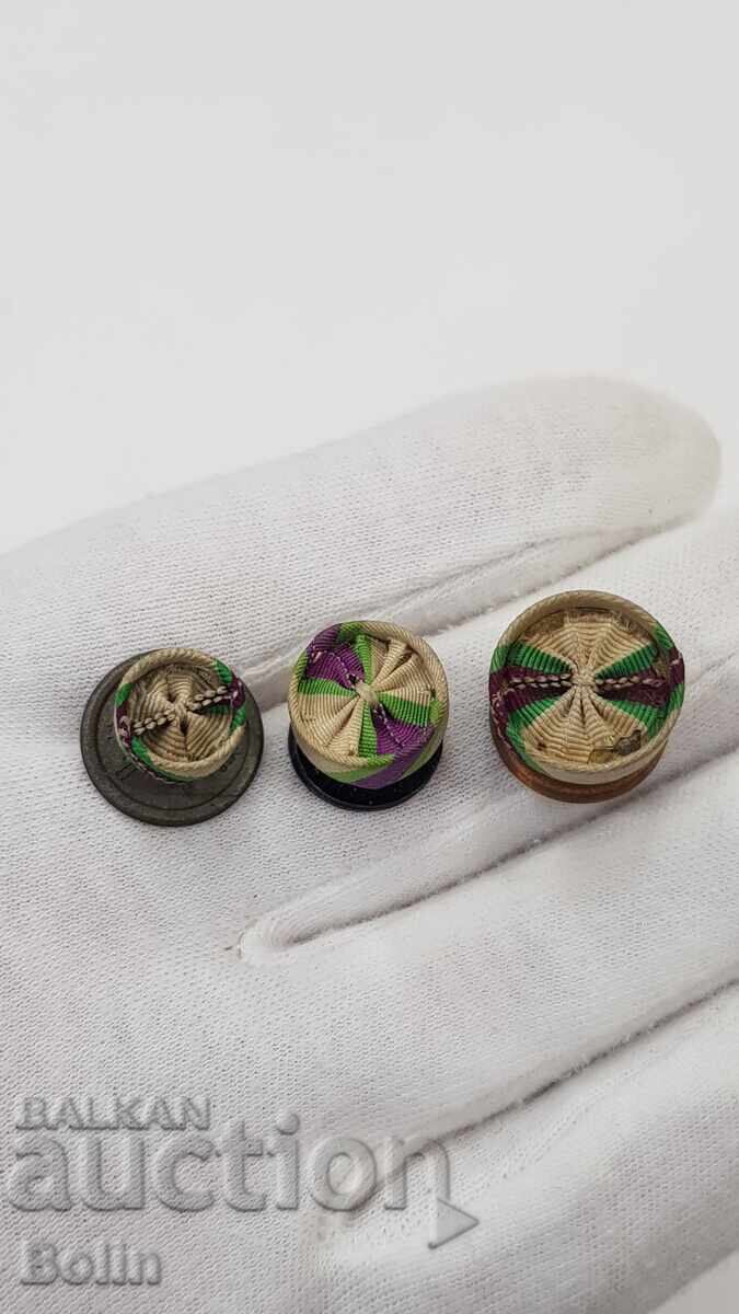 Auction  3 miniature rosettes for the Royal Order For Civil Merit