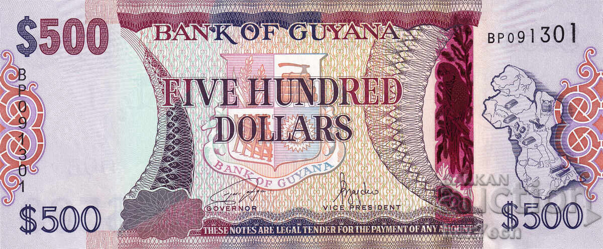 ❤️ ⭐ Guyana 2011-2024 500 USD UNC Nou ⭐ ❤️ cu preț 19.99 BGN | € 10.22 ❤️ ⭐ Guyana 2011-2024 500 USD UNC Nou ⭐ ❤️ cu preț 19.99 BGN | € 10.22