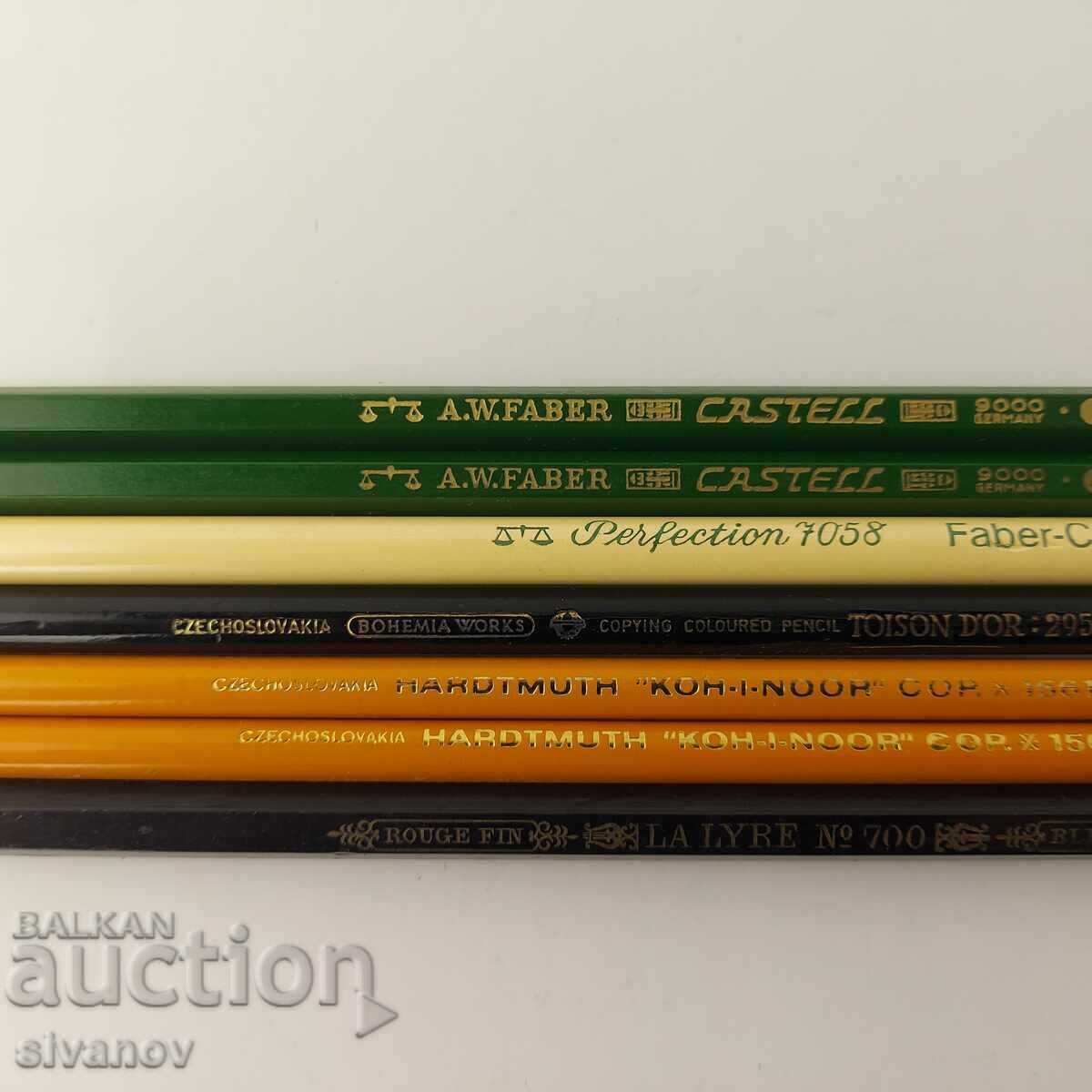 Auction  Lot of 8 pencils Czech Republic Germany #5844