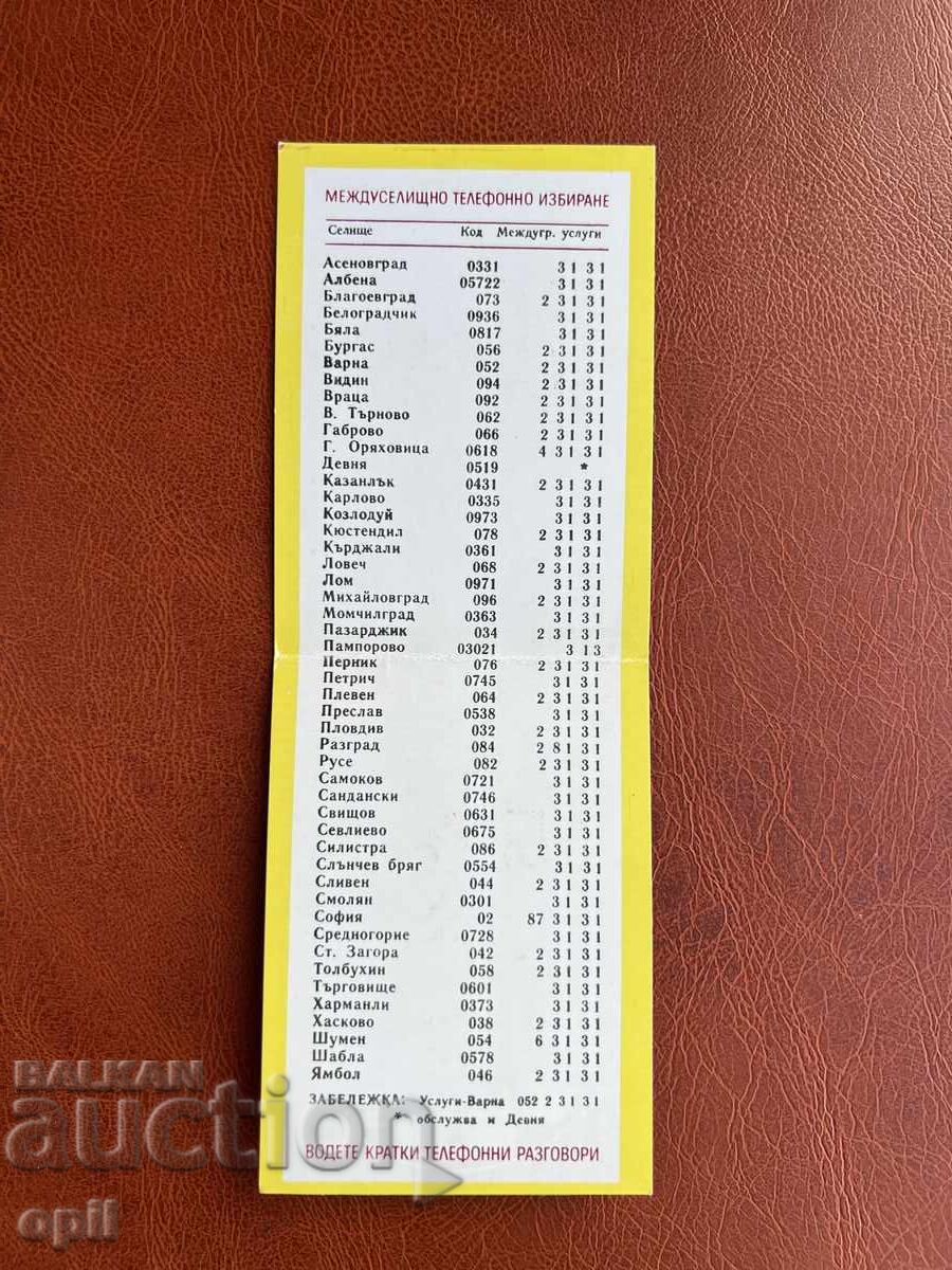 Calendar 1984 cu preț 0.70 BGN | € 0.36